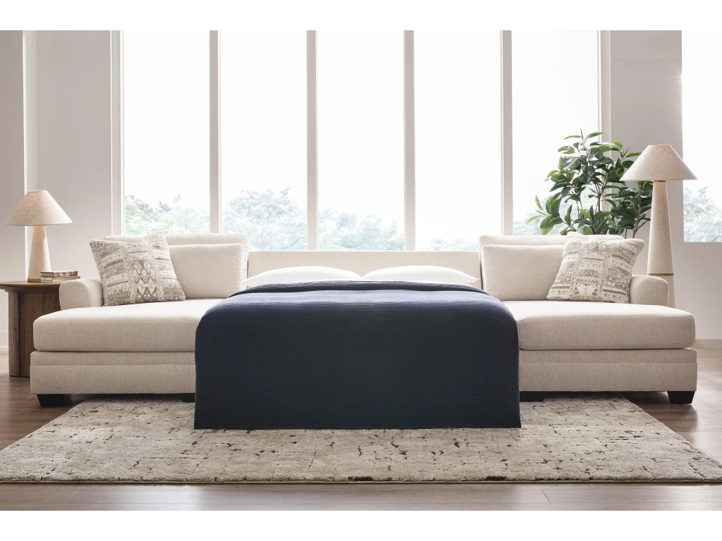 Mandi Point 3-Piece Double Chaise Sleeper Sectional - image 1