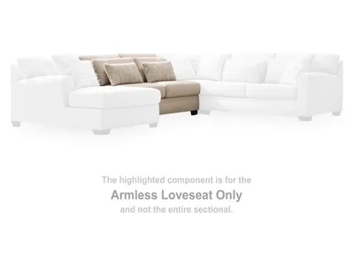 Mandi Point Armless Loveseat - Alternative View