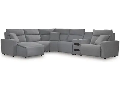 Modmax II 6-Piece Reclining Sectional with Chaise and Audio Console