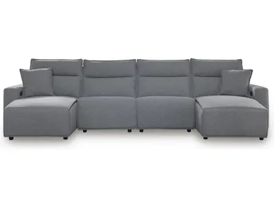 Modmax II 4-Piece Reclining Sectional with Double Chaise