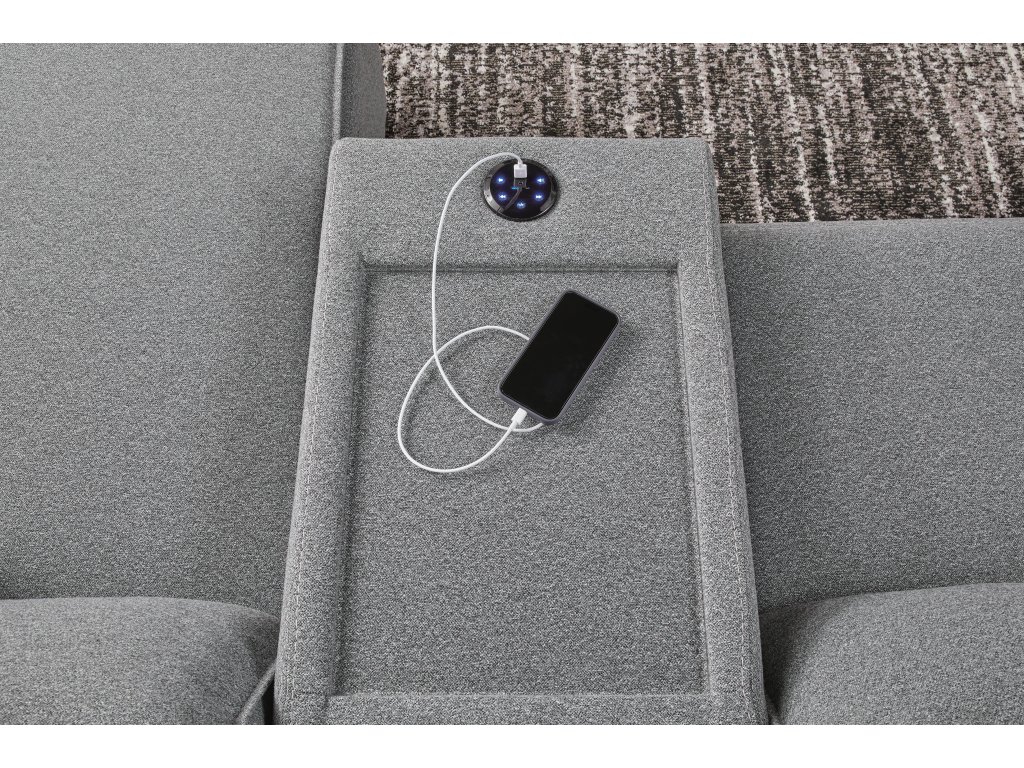Modmax II 7-Piece Power Reclining Sectional with Chaise and Audio Console - image 2