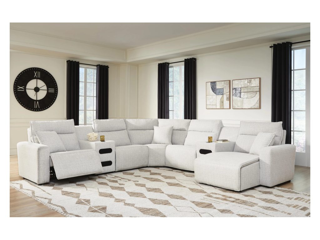 Modmax II 7-Piece Power Reclining Sectional with Chaise and Audio Consoles - image 1