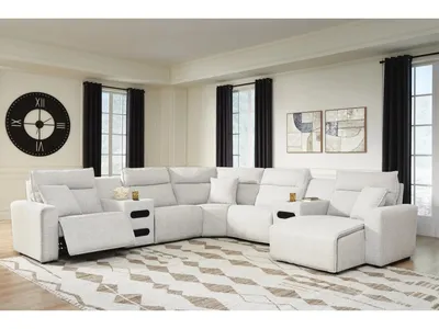 Modmax II 7-Piece Power Reclining Sectional with Chaise and Audio Consoles - Alternative View