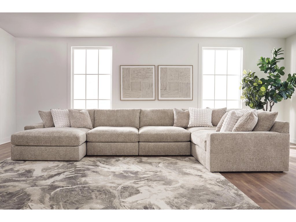 Nexora-Court 5-Piece Sectional with Chaise - image 1
