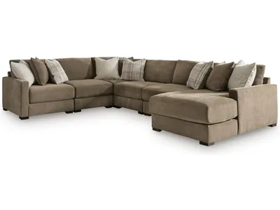 Camellia-Court 6-Piece Sectional with Chaise