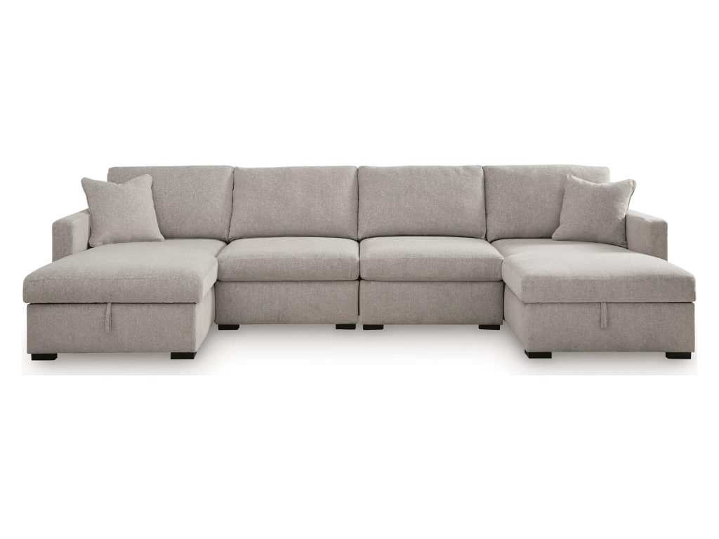 ModMax Luxe 4-Piece Double Storage Chaise Sectional - main image