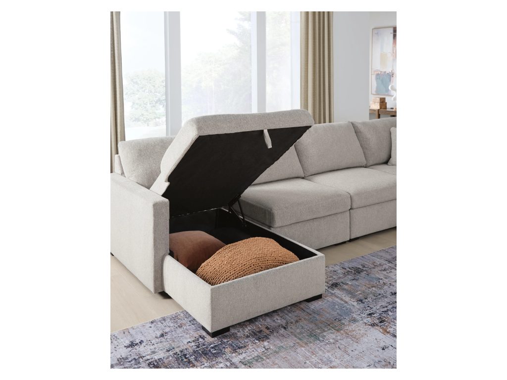 ModMax Luxe 4-Piece Double Storage Chaise Sectional - image 4