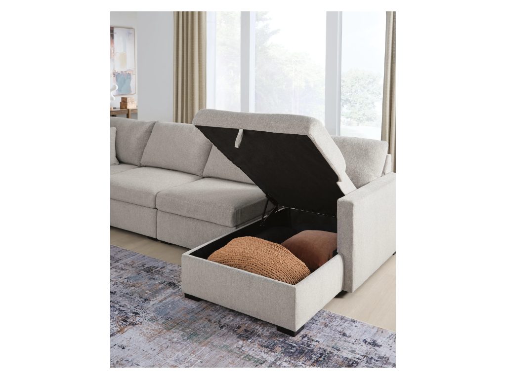 ModMax Luxe 4-Piece Double Storage Chaise Sectional - image 5