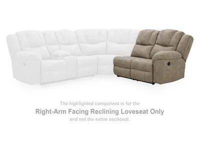Pearce-Pike Right-Arm Facing Reclining Loveseat - Alternative View