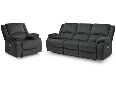 Draycoll Power Reclining Sofa and Power Recliner