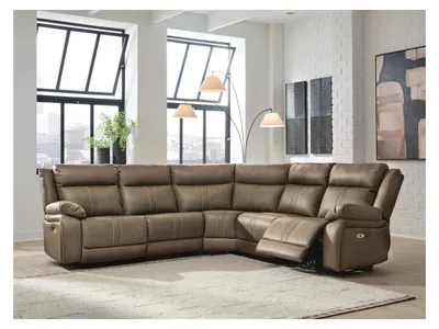 Max-Momentum 5-Piece Power Reclining Sectional - Alternative View