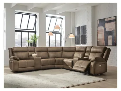 Max-Momentum 7-Piece Power Reclining Sectional with Audio Consoles - Alternative View