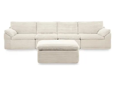 Fannin 4-Piece Sectional with Ottoman