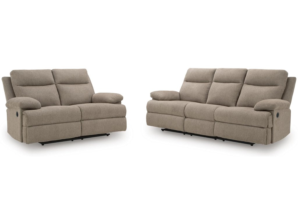 Side-Swipe Reclining Sofa and Loveseat - main image