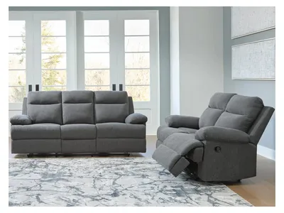 Side-Swipe Reclining Sofa and Loveseat - Alternative View