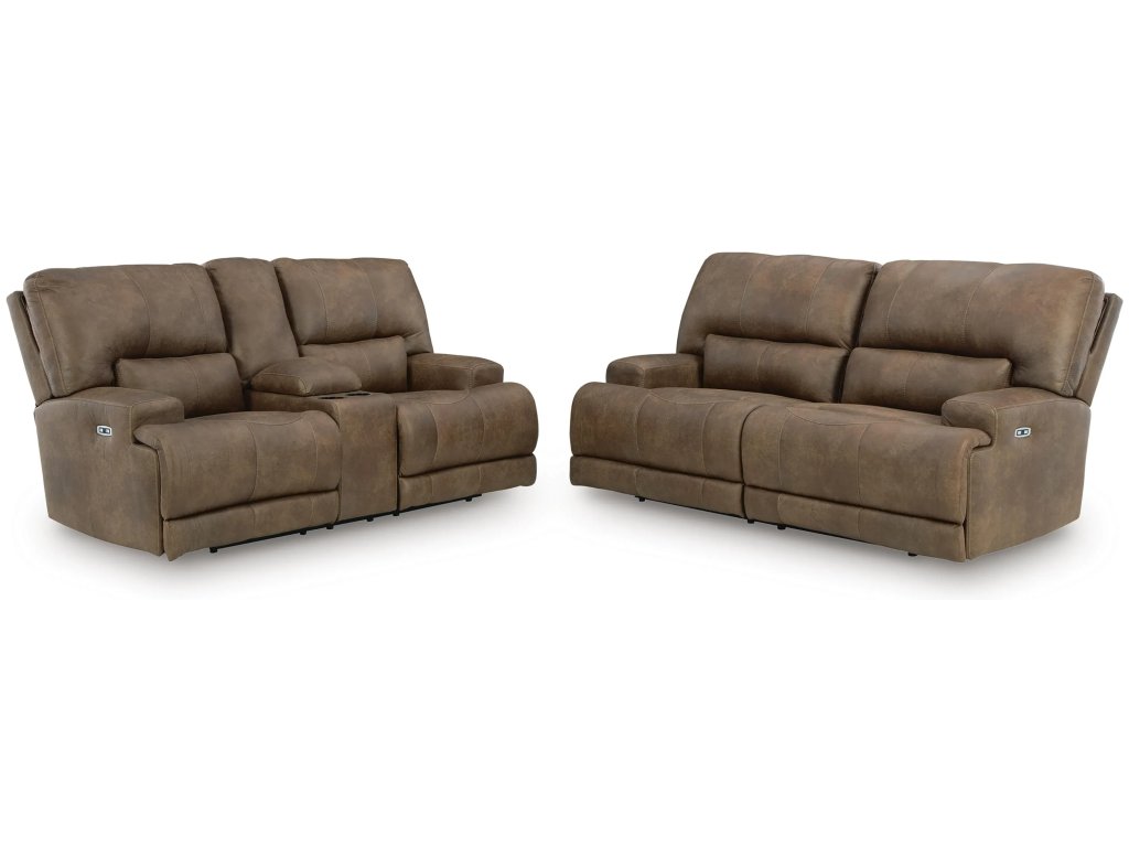 Beckley Place Power Reclining Sofa and Loveseat - main image