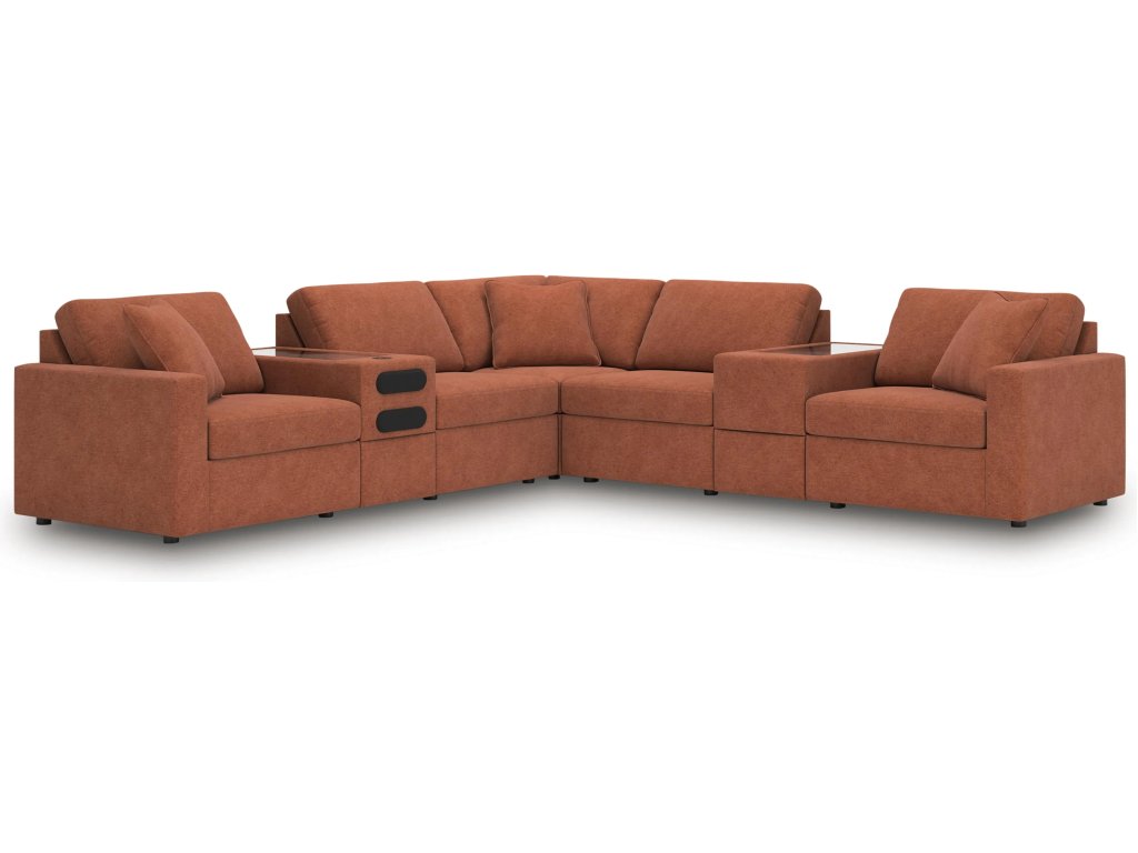 Modmax 7-Piece Balanced Sectional with Audio and Storage Consoles - main image