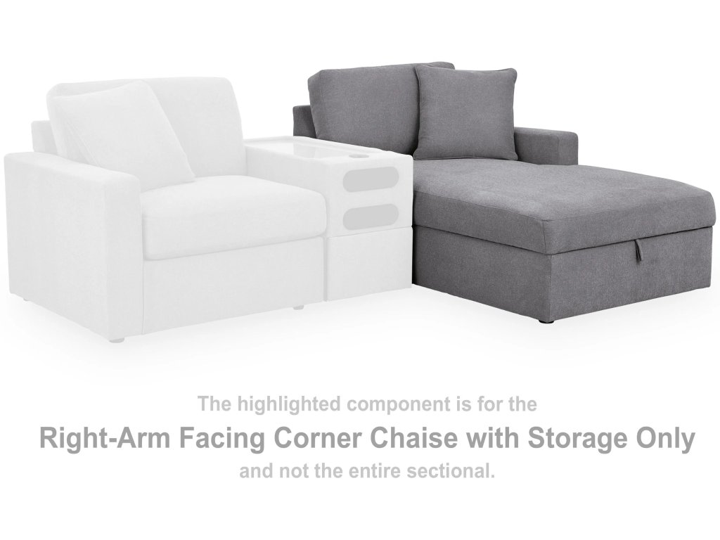 Modmax Right-Arm Facing Corner Chaise with Storage - image 1