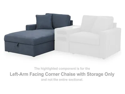 Modmax Left-Arm Facing Corner Chaise with Storage