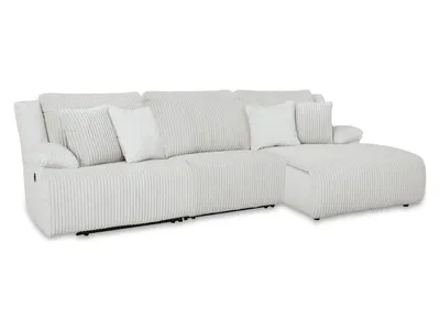 Top Tier 3-Piece Reclining Sectional Chofa