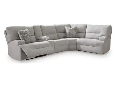 Acklen Place 5-Piece Power Reclining Sectional with Storage Console