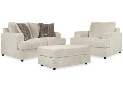 Soletren Loveseat, Oversized Chair and Ottoman