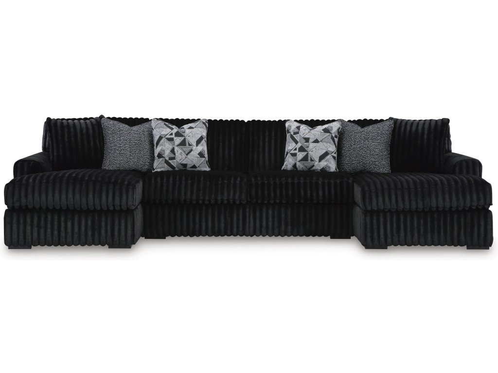 Midnight-Madness 3-Piece Sectional with Chaise - main image