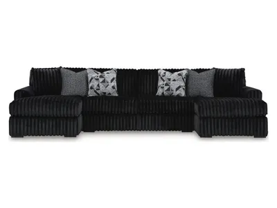 Midnight-Madness 3-Piece Sectional with Chaise