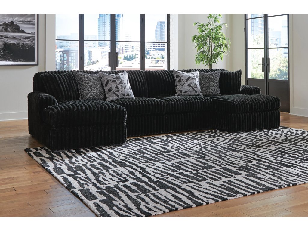 Midnight-Madness 3-Piece Sectional with Chaise - image 1