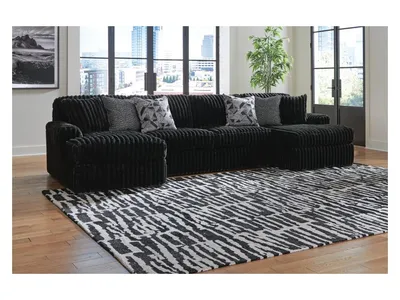 Midnight-Madness 3-Piece Sectional with Chaise