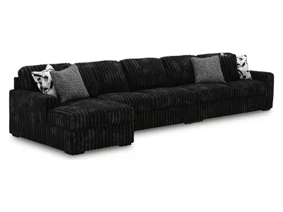 Midnight-Madness 3-Piece Sectional with Chaise