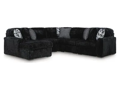 Midnight-Madness 5-Piece Sectional with Chaise