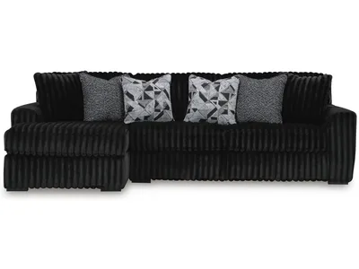 Midnight-Madness 3-Piece Sectional with Chaise