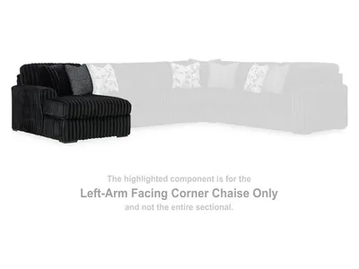Midnight-Madness Left-Arm Facing Corner Chaise