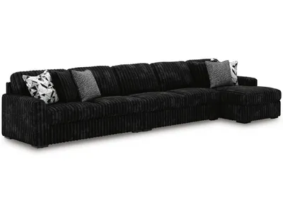 Midnight-Madness 3-Piece Sectional with Chaise