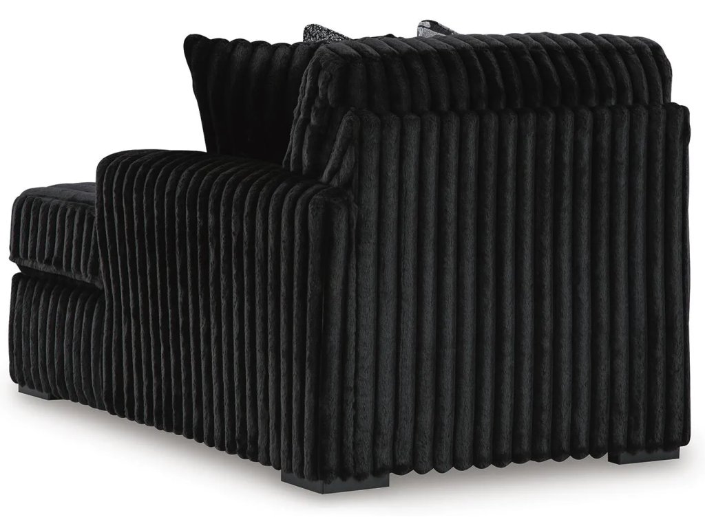 Midnight-Madness 4-Piece Sectional and Oversized Accent Ottoman - image 4