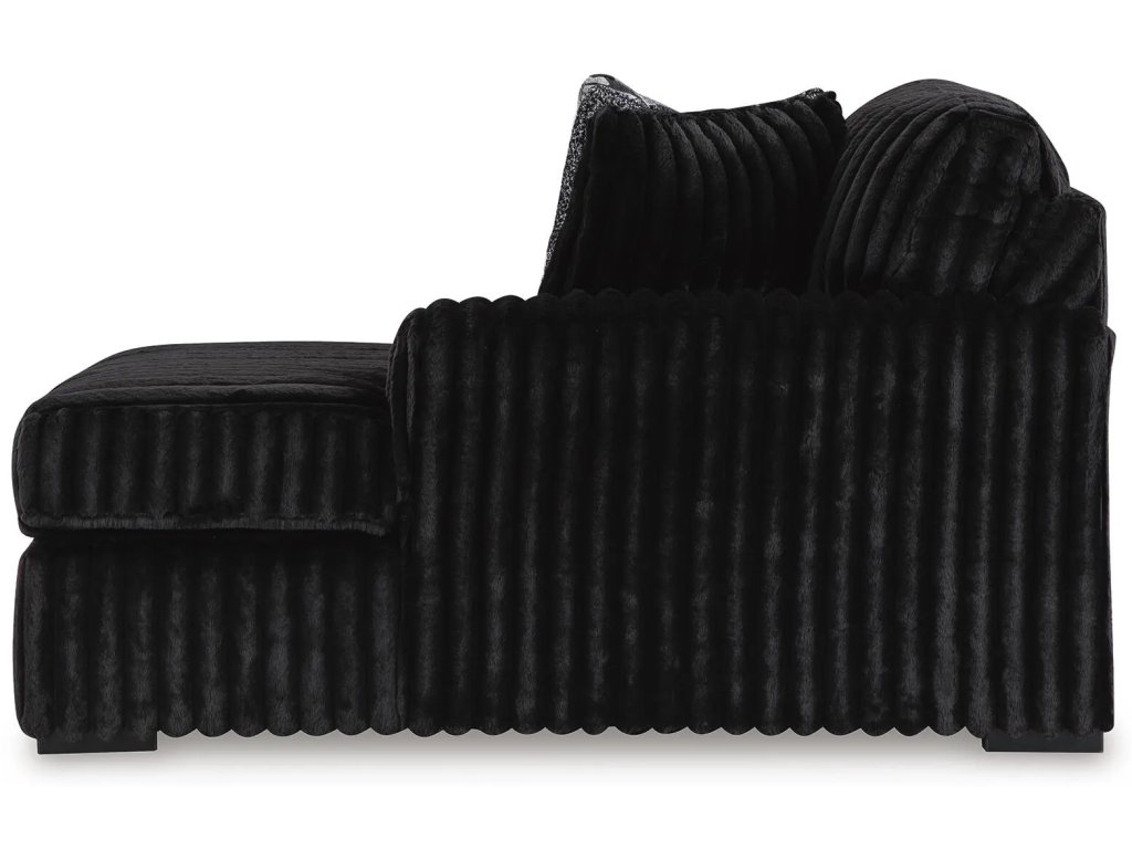 Midnight-Madness 4-Piece Sectional and Oversized Accent Ottoman - image 5