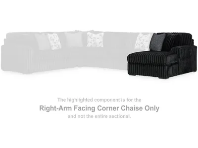 Midnight-Madness Right-Arm Facing Corner Chaise - Alternative View