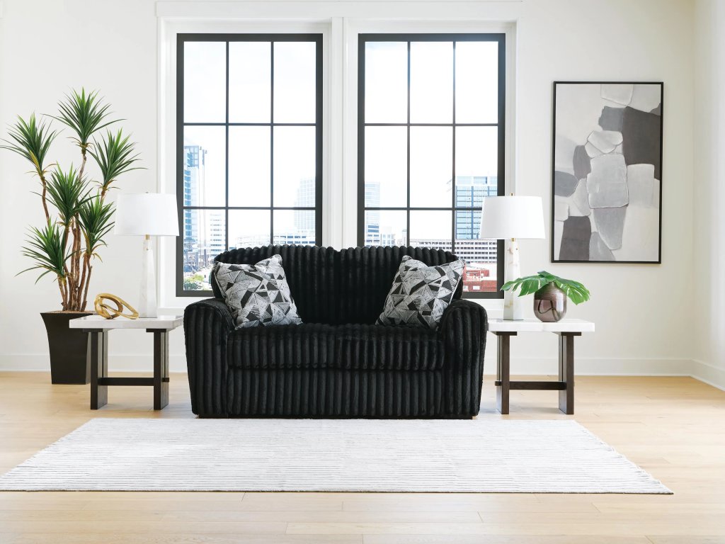 Midnight-Madness Sofa, Loveseat and Oversized Ottoman - image 11
