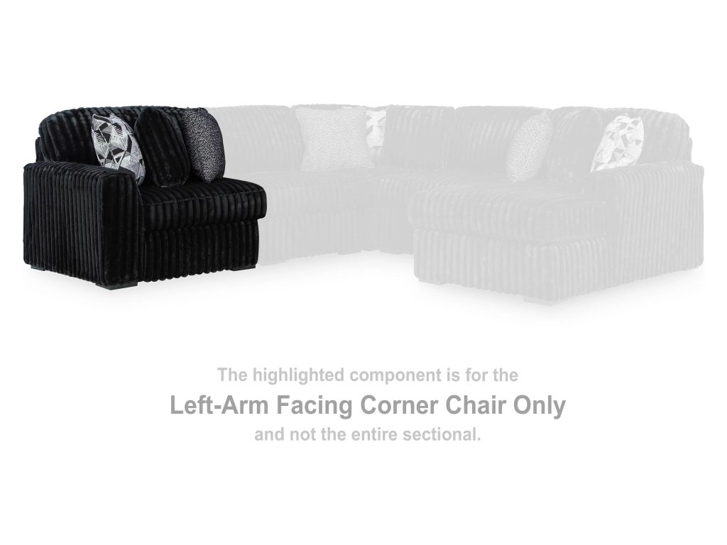 Midnight-Madness Left-Arm Facing Corner Chair - image 1