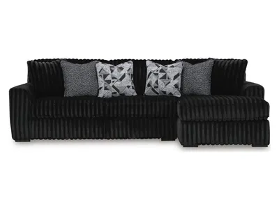 Midnight-Madness 3-Piece Sectional with Chaise