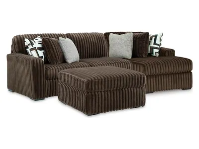 Midnight-Madness 2-Piece Sectional and Ottoman