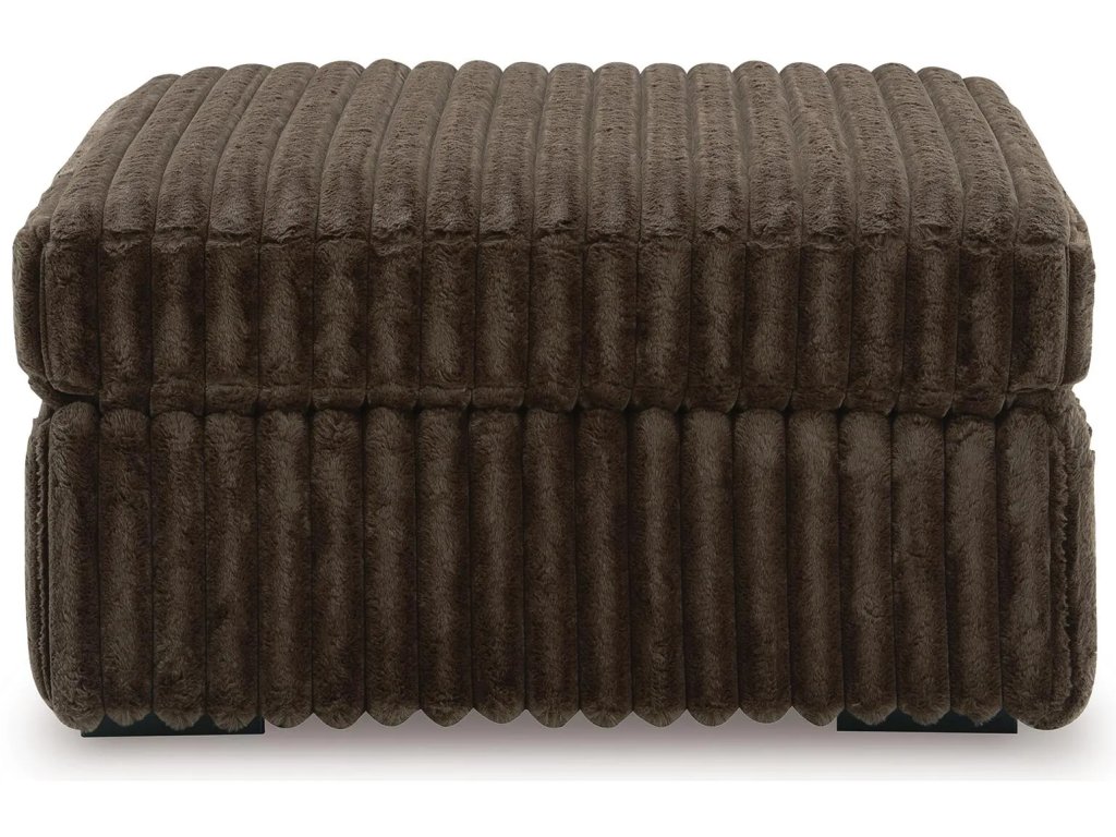 Midnight-Madness 4-Piece Sectional with Chaise, Oversized Chair and Ottoman - image 1