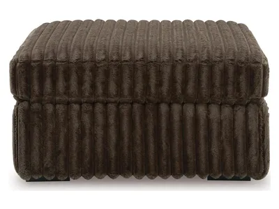 Midnight-Madness Loveseat, Oversized Chaise and Ottoman