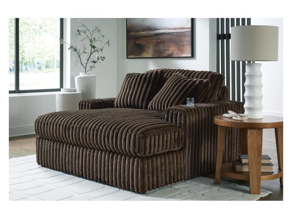 Midnight-Madness Loveseat, Oversized Chaise and Ottoman - image 10