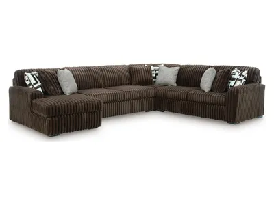 Midnight-Madness 4-Piece Sectional with Chaise