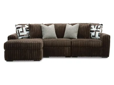 Midnight-Madness 3-Piece Sectional with Chaise