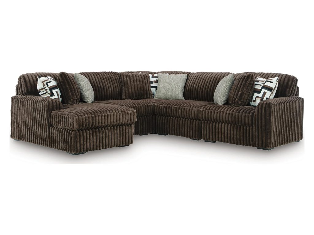 Midnight-Madness 5-Piece Sectional with Chaise - main image