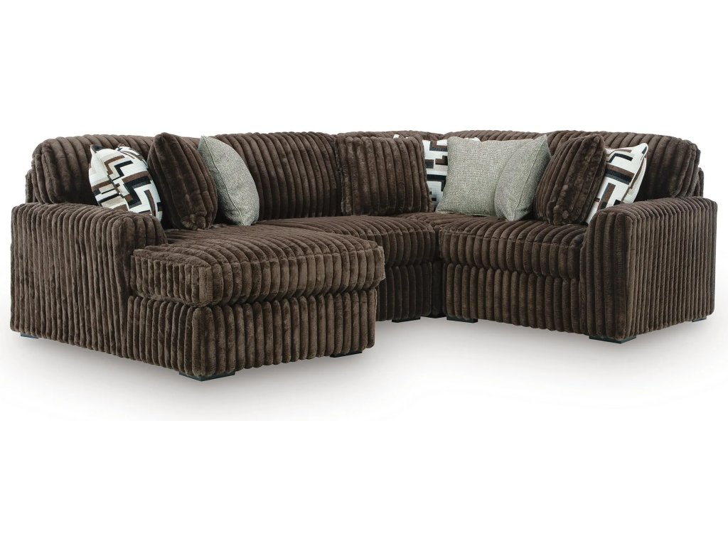 Midnight-Madness 4-Piece Sectional with Chaise - main image