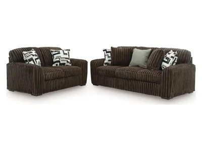 Midnight-Madness Sofa and Loveseat